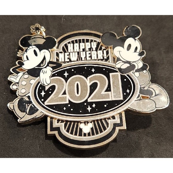Disney Jewelry - Disney Pin 000040 MINNIE MICKEY HAPPY NEW YEAR 2021 JUMBO‎ AP Artist Proof LE 24